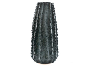 Vaza kaktus dia18,5xh37cm modra keramika