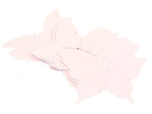 Girlanda z metulji iz papirja bela papir