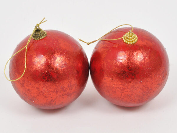 Balonček nl.9cm /2kos rdeča plastika