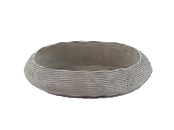 Posoda ovalna siva cement