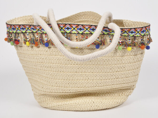 Torba z indi deco 40x28cm natur vrv
