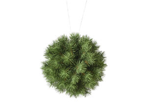 Smrečje krogla dia18cm zelena plastika
