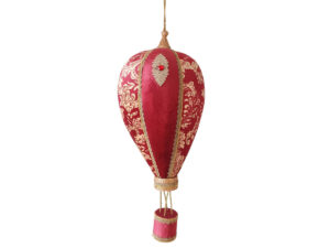 Balon obesek rdeč žamet