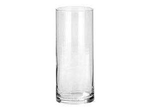 Vaza steklena cilinder d10xh25cm prozorna
