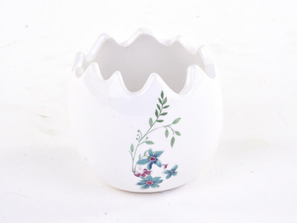 Košarica jajce iz porcelana bela porcelan