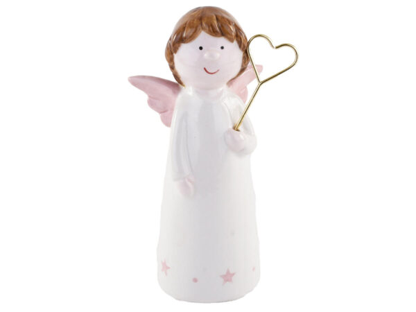 Angel bela/roza keramika